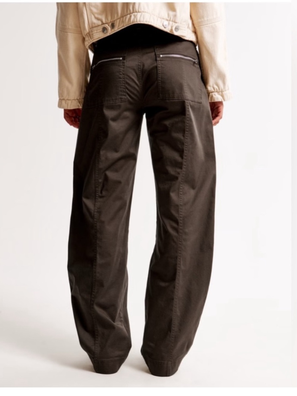 Women’s Mid Rise Barrel Utility Pant NWT BLACK - Abercrombie & Fitch